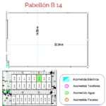 pabellon B14 plano